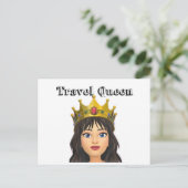 Travel Queen Briefkaart (Staand voorkant)