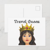 Travel Queen Briefkaart (Voorkant / Achterkant)