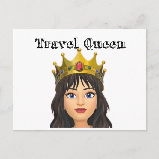 Travel Queen Briefkaart (Voorkant)