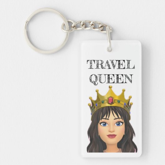 Travel Queen Keyring Sleutelhanger (Voorkant)