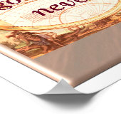 Travel quote - Dalai Lama - kunstdruk Poster (Hoek)