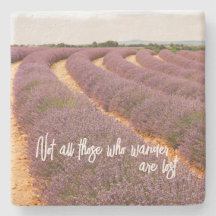 Travel Quote Home Decor op Lavendel Foto