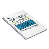 Travel Quote is een boek Notitieboek (Rechterzijde)