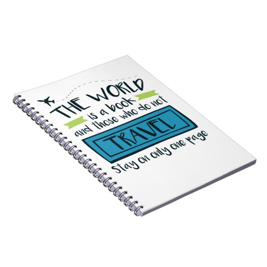 Travel Quote is een boek Notitieboek (Rechterzijde)
