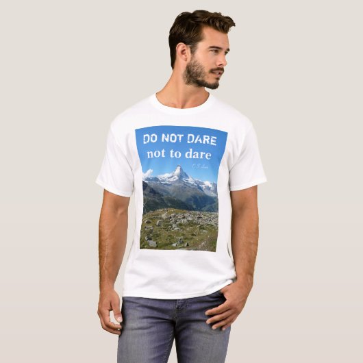 Travel Quote Matterhorn T-shirt (Voorkant volledig)
