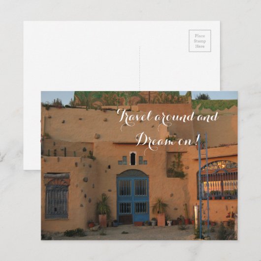 Travel Quote Photo Briefkaart (Voorkant / Achterkant)