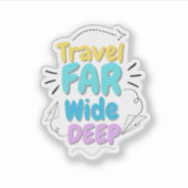 Travel Quote Sticker  (Voorkant)