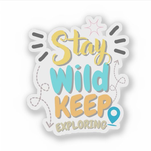 Travel Quote sticker  (Voorkant)