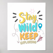 Travel Quote Wall Art Poster (Voorkant)