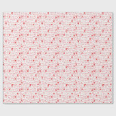 Travel Romantic Love You Red Airplane Custom Cadeaupapier (Vlak)