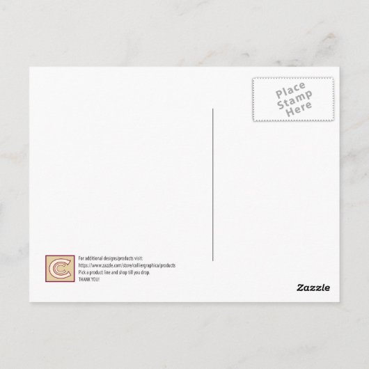 TRAVEL-Roslyn WA- Briefkaart (Achterkant)