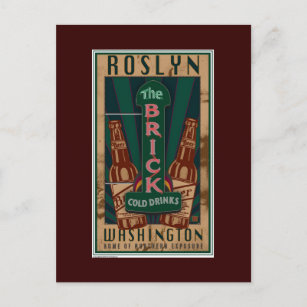 TRAVEL-Roslyn WA- Briefkaart