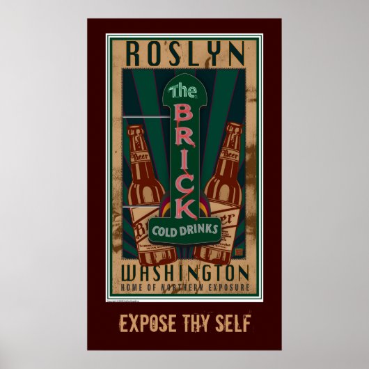 TRAVEL-Roslyn WA Poster (Voorkant)