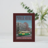 TRAVEL-Seattle-Pioneer Square- Briefkaart (Staand voorkant)