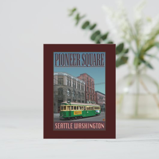 TRAVEL-Seattle-Pioneer Square- Briefkaart (Staand voorkant)