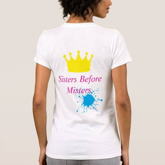 Travel Sisters Tee – No Men, Just Memories T-shirt (Achterkant)