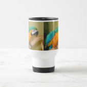 Travel-sleepboot met blauwe gouden Macaw Parrot Reisbeker (Center)