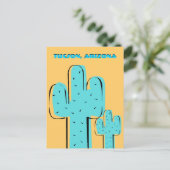 Travel Souvenir Briefkaarten Saguaro Cactus Tucson (Staand voorkant)