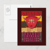 TRAVEL-Spanje- Briefkaart (Voorkant / Achterkant)