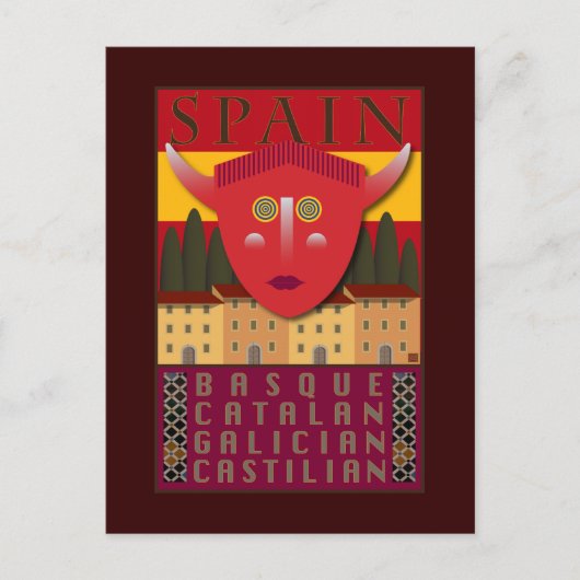 TRAVEL-Spanje- Briefkaart (Voorkant)