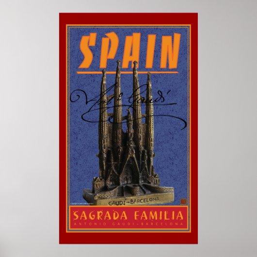 TRAVEL-Spanje-Gaudi Poster (Voorkant)