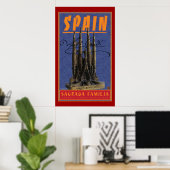 TRAVEL-Spanje-Gaudi Poster (Thuiskantoor)