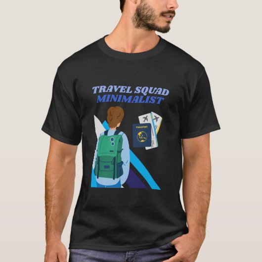 Travel Squad Minimalist T-shirt (Voorkant)