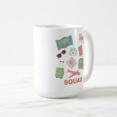 Travel Squad – Schattigee vakantie Essentials Koffiemok (Voorkant rechts)