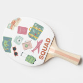 Travel Squad – Schattigee vakantie Essentials Tafeltennisbatje (Zijkant)