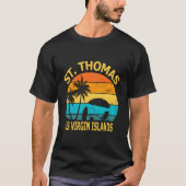 Travel St Thomas Us Maagdeneilanden Vacation Souve T-shirt (Voorkant)