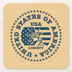 Travel Stamp, VS Kartonnen Onderzetters
