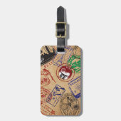 Travel Stamps Bagagelabel (Voorkant verticaal)