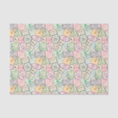 Travel Stamps Decoupage Tissuepapier (Voorkant)