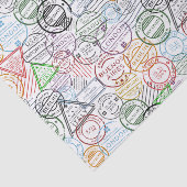 Travel Stamps Tissuepapier (Detail)