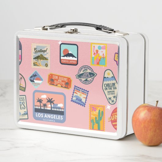 Travel Sticker Lunch Box (In situ)
