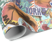 Travel Sticker Pattern Cadeaupapier (Rol Hoek)