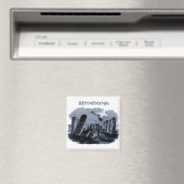 Travel |Stonehenge Portrait aangepaste tekst koelk Magneet (Insitu (Vaatwasser))