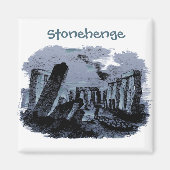 Travel |Stonehenge Portrait aangepaste tekst koelk Magneet (Voorkant)