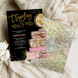 Travel Suitcase Vrijgezellenfeest over de hele wer Kaart