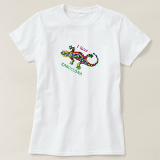 Travel T-Shirt I - Love Barcelona Tourist Gift Tee