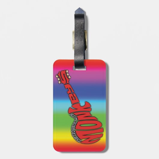 Travel Tag Bagagelabel (Achterkant verticaal)