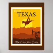 Travel Texas, de Lone Star-staat Poster (Voorkant)