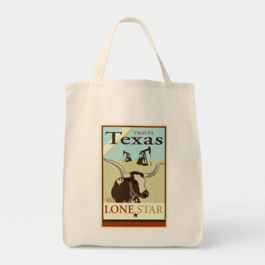 Travel Texas Tote Bag (Voorkant)