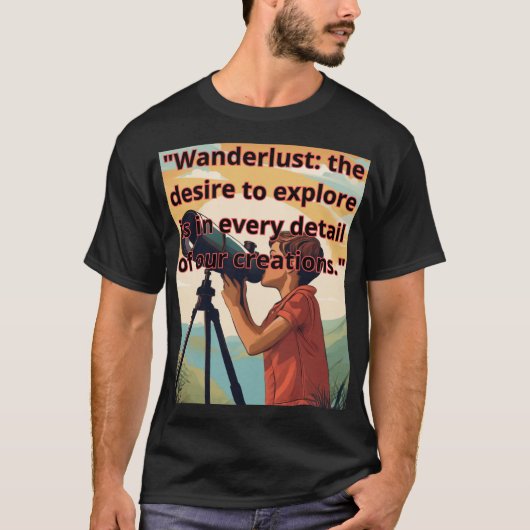 "Travel the world through designs that capture the T-shirt (Voorkant)