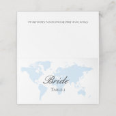 Travel thema gevouwen plaats kaarten plaatskaartje (Buitenkant ongevouwen)