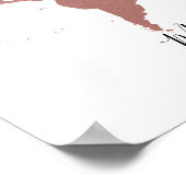 Travel Theme Guest Sign in Weddenschap Mitzvah Poster (Hoek)