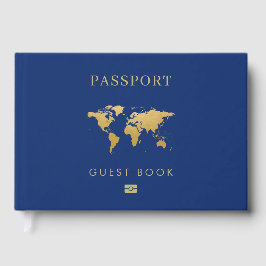 Travel Theme UNIQUE Editable Passport Photo Page Gastenboek