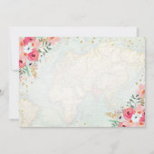 Travel themed Baby shower nodigt uit Adventure Beg Kaart (Achterkant)