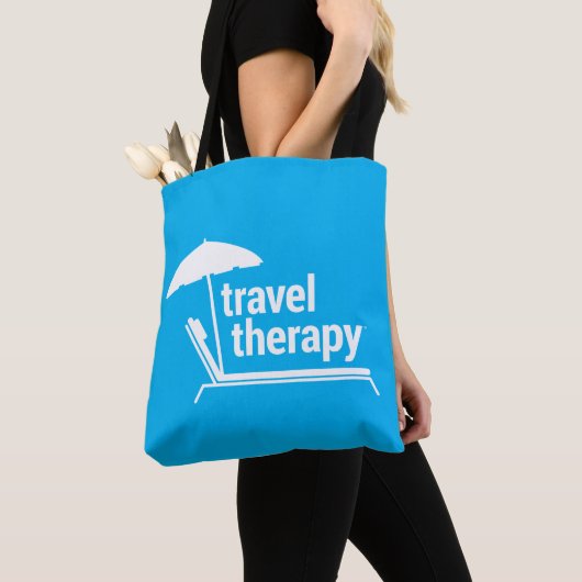 Travel Therapy Beach Bag & Purse Tote Bag (Dichtbij)