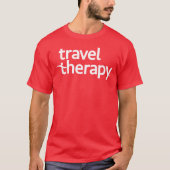 Travel Therapy T-Shirt | Travel Shirt Red  (Voorkant)